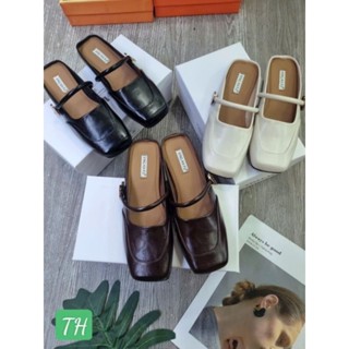 Sục đế bệt nữ, quai ngang, ba mầu đen+be+nâu. Hàng Quảng Châu fullbox