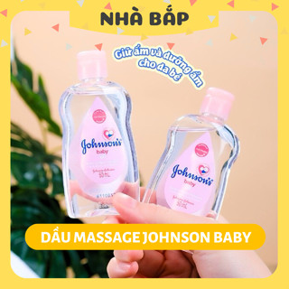 Dầu massage cho bé Johnson Baby Oil dưỡng ẩm, chăm sóc da cho sơ sinh 50ml 200ml - Nhà Bắp Store