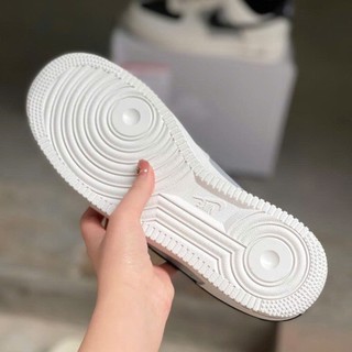 Giày thể thao Mũi Đen, Giày sneaker Cream And Black Đế Air Hót Trend Size Nam Nữ Full Box