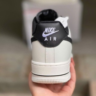 Giày thể thao Mũi Đen, Giày sneaker Cream And Black Đế Air Hót Trend Size Nam Nữ Full Box
