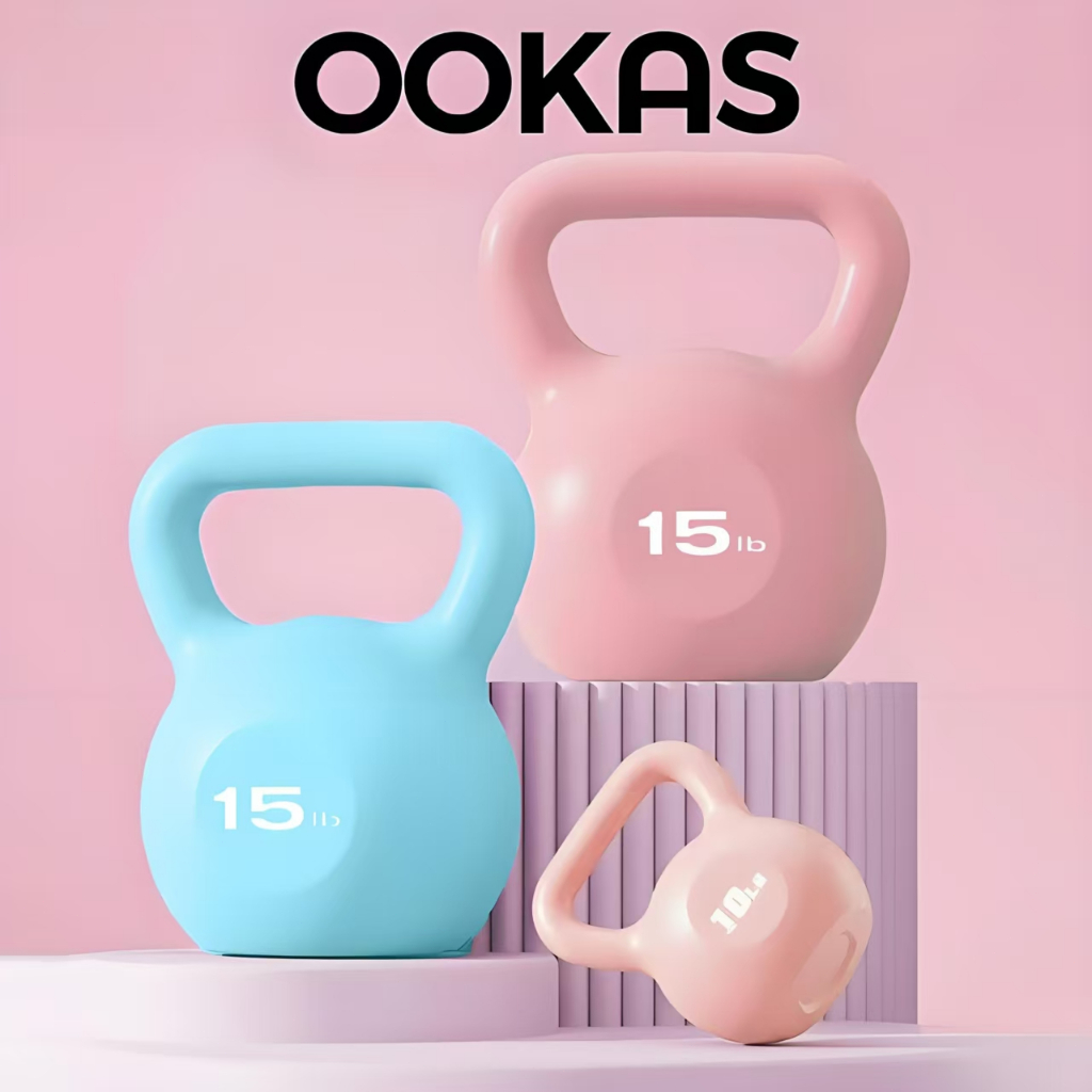 OOKAS Tạ Bình Vôi Tạ ấm thể dục tại nhà5/10/15 pound Yoga Pilates