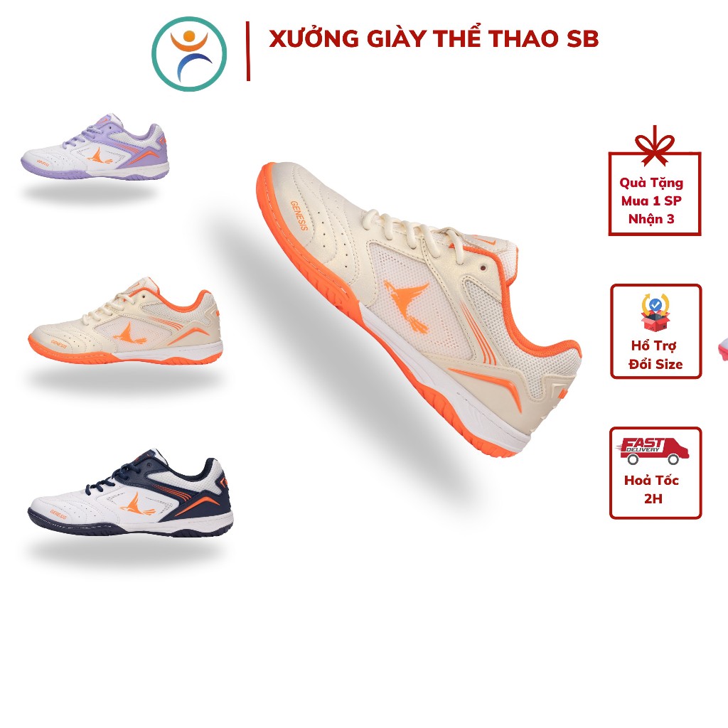 (TẶNG ÁO THỂ THAO CLB NGẪU NHIÊN) Giày Cầu Lông  MIRA GENESIS Bóng Chuyền,Tennis, Pickleball