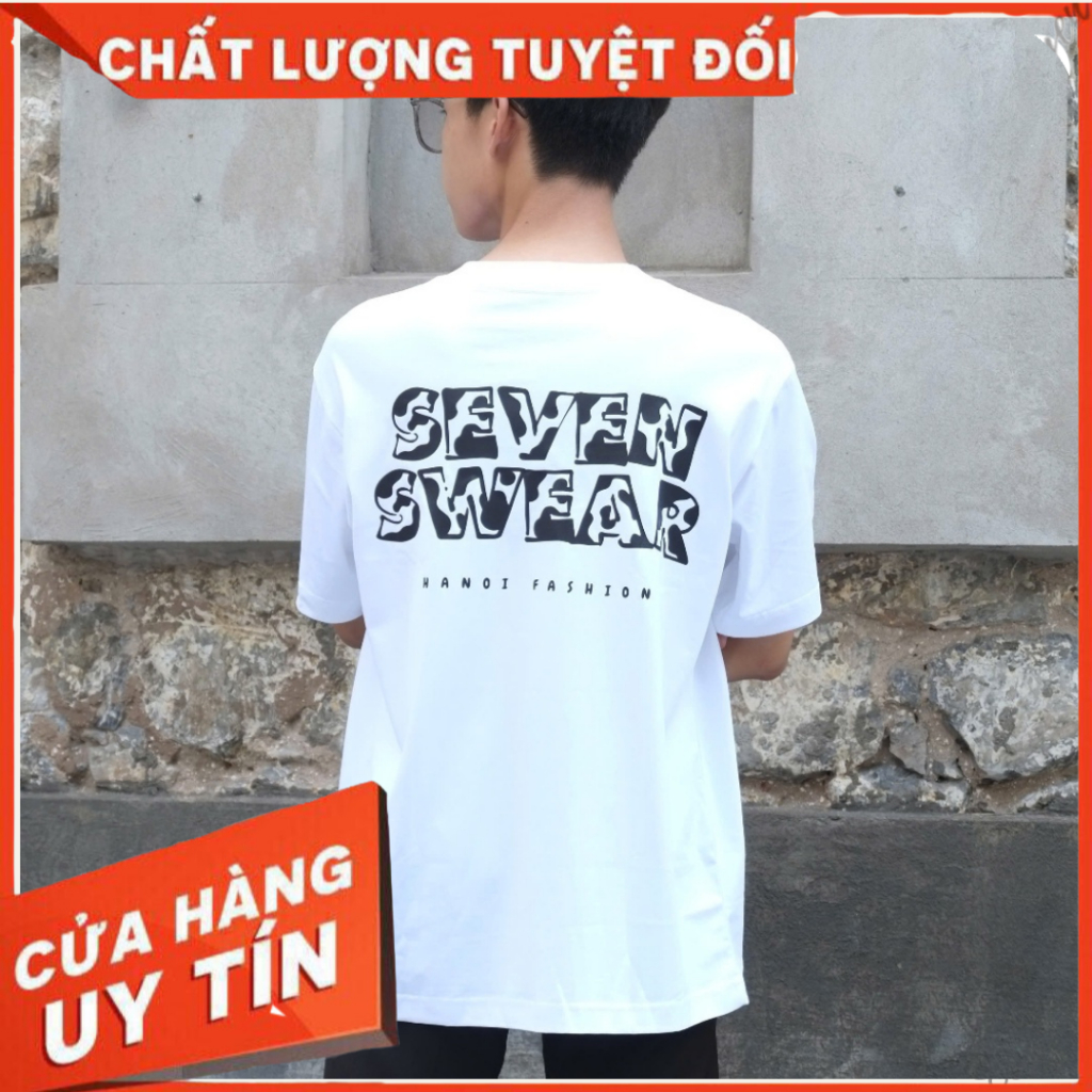 Áo thun Seven Swear lưng chữ bò sữa
