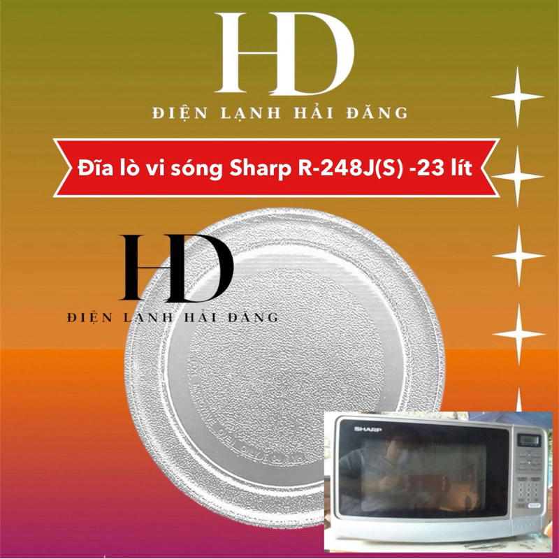 Đĩa lò vi sóng Sharp R-248J(S) -23 lít
