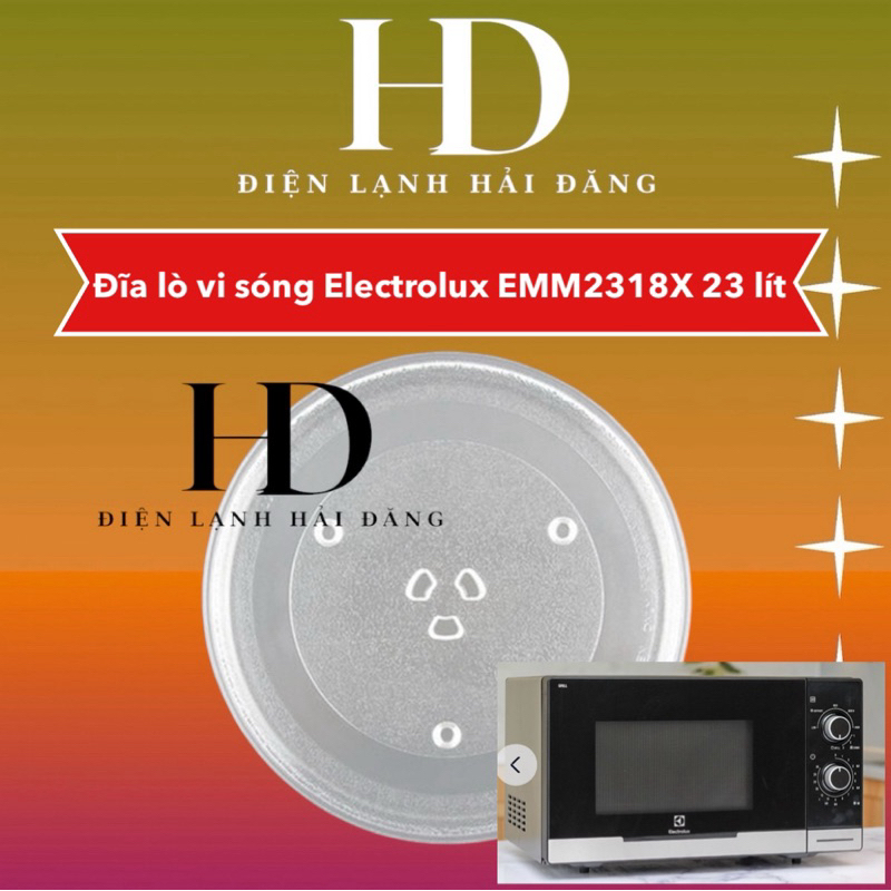 Đĩa lò vi sóng ELECTROLUX 23 lít EMM2381X hãng mới 100%