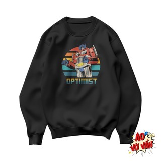 Áo Vớ Vẩn Sweater Boxy Fit Optimist Transformer Người máy biến hình Optimus Prime - Áo Local Brand Nỉ Bông 360gsm