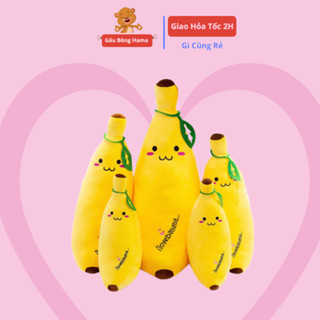  Gấu Bông Trái Chuối Dễ Thương Vải Co Dãn 4 Chiều | Gối ôm Mềm Dễ Thương | Gấu Bông Hama 