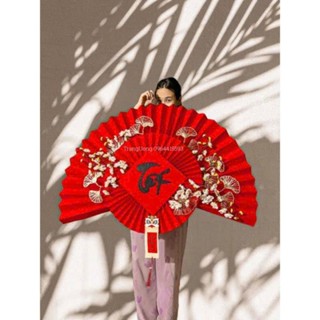 sét quạt giấy to 1m treo trang trí góc tết