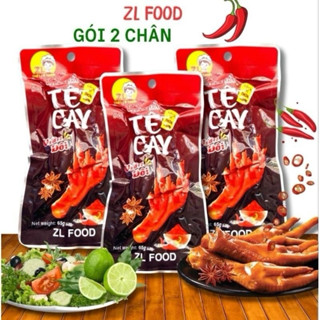 Sỉ 30 gói (60 chân) chân gà đôi ZL Food vị tê cay 65g thơm ngon đậm vị. Ăn vặt Food