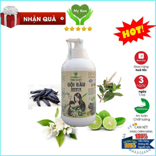 Dầu gội tinh chất gội đầu thảo mộc Mẹ Ken 500ml - giảm rụng, kích thích mọc tóc, sạch gàu bồ kết