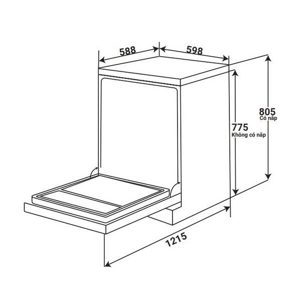 Máy rửa chén bát KAFF SBL775B New Plus | KAFF SBL775W New Plus | Chính hãng | BigBuy360 - bigbuy360.vn