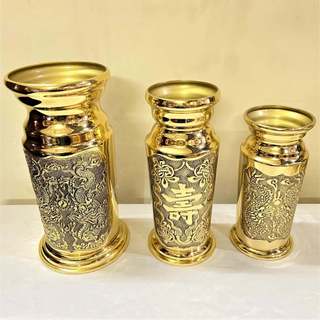 Ống Đựng Nhang Bằng Đồng Thuận Phát (3 cỡ cao 19cm , 22cm , 24cm)