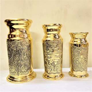 Ống Đựng Nhang Bằng Đồng Thuận Phát (3 cỡ cao 19cm , 22cm , 24cm)