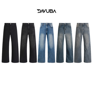 Quần Jeans Ống Rộng DAVUBA trơn SM113