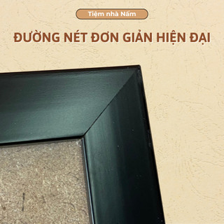 Khung hình đế thờ đen mã M202D, chất liệu Composite - tặng kèm mặt mica