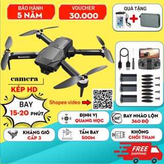 Flycam F198 không chổi than, drone mini giá rẻ, máy bay điều khiển từ xa có camera, plycam, fly cam