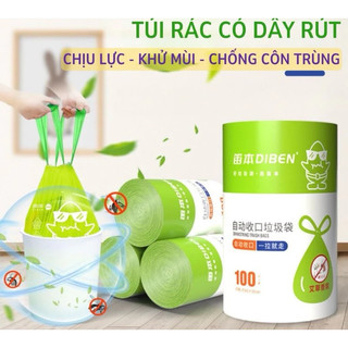 Cuộn Túi Rác Ngải Cứu Khử Mùi Chống Côn Trùng Chịu Lực Tốt Tự Phân Huỷ Thân Thiện Môi Trường 45x45cm