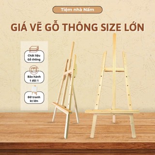 Giá Vẽ đỡ tranh, kệ để tranh nhiều kích thước - chất liệu gỗ thông, giá rẻ