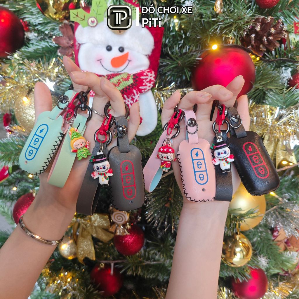 Bao da ốp bọc chìa khóa dành cho xe máy điện Vinfast Feliz, Klara A2, Klara s,Theon,Vento S Thương h