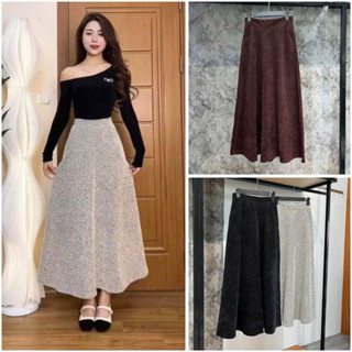  Chân Váy Dáng Dài Chữ A Chất Dạ Chéo Cao Cấp Siêu Sang Chân Váy Chữ A Dáng Dài Xoè Nhẹ Tiểu Thư 