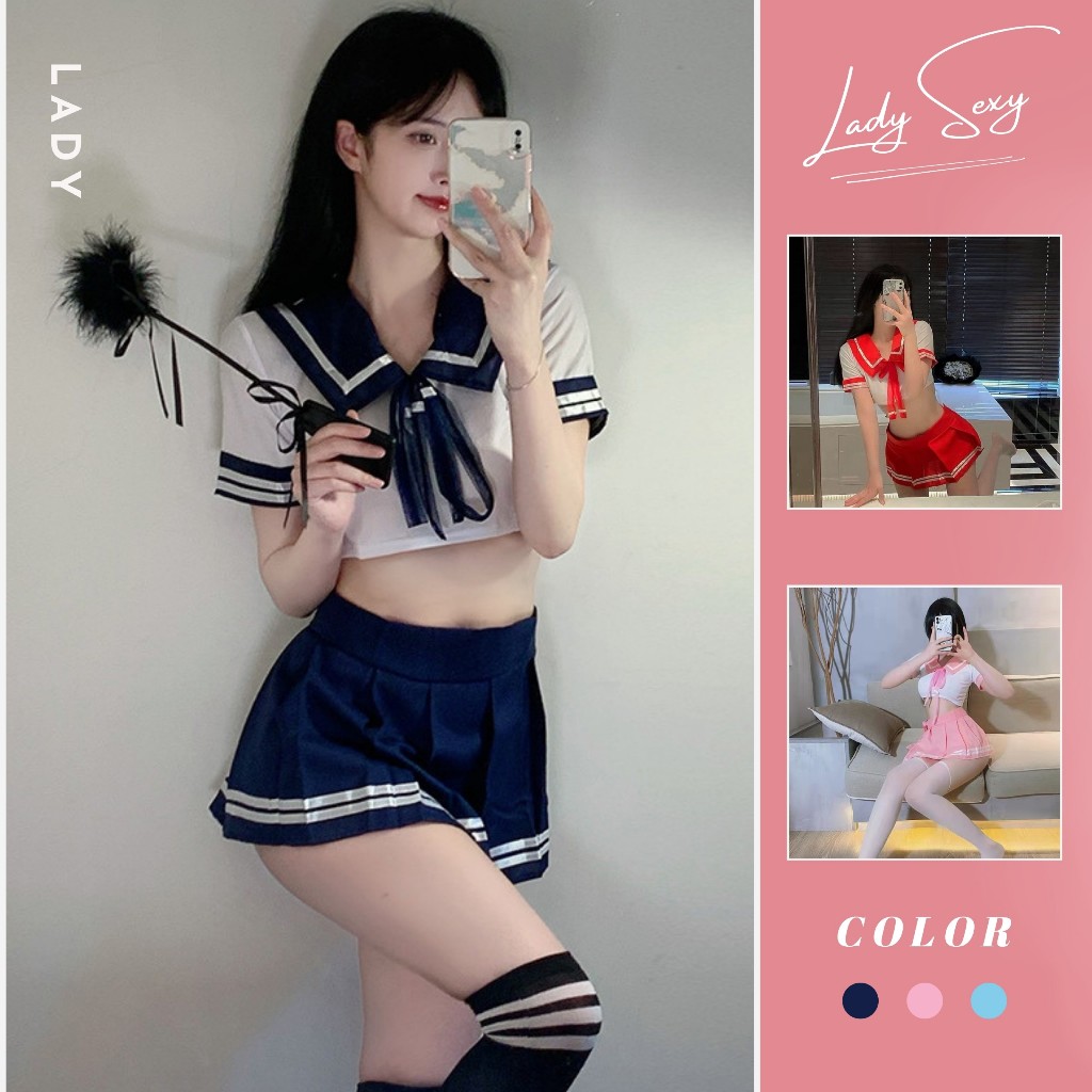 Váy ngủ nữ cosplay cô thủy thủ sexy quyến rũ, Đồ Ngủ nữ hóa thân cô thủy thủ siêu gợi cảm DN13 | BigBuy360 - bigbuy360.vn