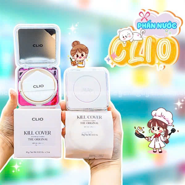 Phấn Nước Clio Kill Cover Founwear Cushion The Original SPF50+ PA+++
