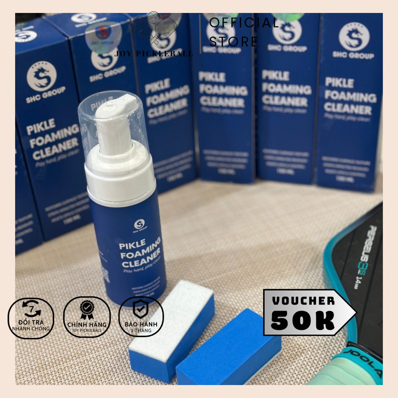 [LOẠI 1] Bọt vệ sinh mặt vợt 𝐏𝐈𝐊𝐋𝐄 𝐅𝐎𝐀𝐌𝐈𝐍𝐆 𝐂𝐋𝐄𝐀𝐍𝐄𝐑, chai vệ sinh bảo vệ mặt vợt tối ưu