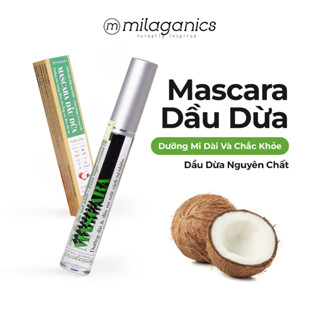 Mascara dầu dừa MILAGANICS dưỡng mi, chuốt mi dầu dừa nguyên chất dưỡng dài mi và mày dài 5ml