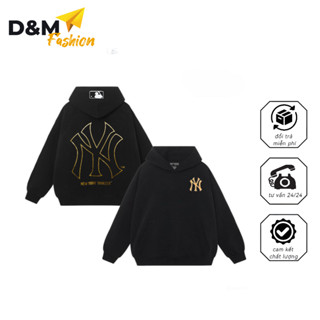 [Hàng Mới ] Áo hoodie MLB in logo NY đẹp,Mũ to 2 lớp,Nỉ Bông không xù_IN / Thêu Logo_HD069