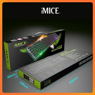 Bàn Phím Giả Cơ Gaming Imice AK-600 RGB Có Dây 104 Phím – Led Đổi Màu – Phím Cho Máy Tính, Laptop