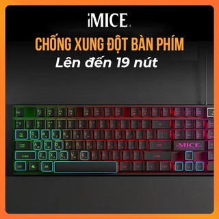 Bàn Phím Giả Cơ Gaming Imice AK-600 RGB Có Dây 104 Phím – Led Đổi Màu – Phím Cho Máy Tính, Laptop