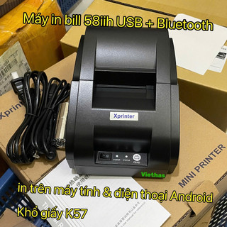 Máy in bill XPRINTER 58IIH cổng USB + Bluetooth