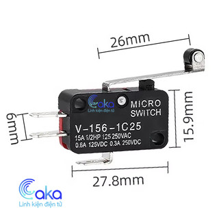 Công tắc hành trình V-156-1C25 15A micro switch