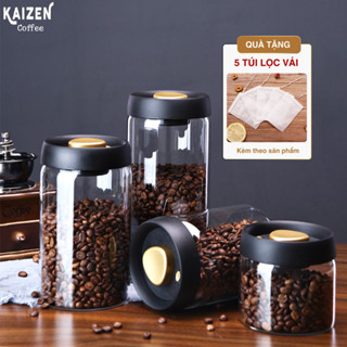 Hũ Thủy Tinh Có Van Hút Chân Không ,Hũ Đựng Cà Phê, Hũ Đựng Đồ Khô, Hũ Chống Ẩm