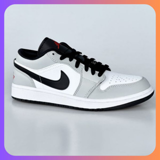 Giày Sneker JD Nam Nữ Xám  Nhạt Chỉ Đỏ cổ thấp , dành hottrend dành cho nam nữ