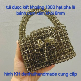 50 Hạt Pha Lê Hình Tròn Dẹp (Bánh Cam) 8mm