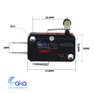 Công tắc hành trình V-155-1C25 15A 250VAC