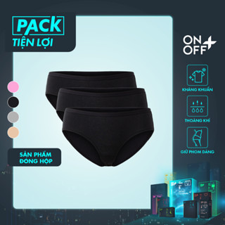 Pack tiện lợi 5 quần lót nữ ONOFF dáng hipster cotton Mỹ mềm mại, mỏng nhẹ thấm hút vượt trội - 16UV24A321