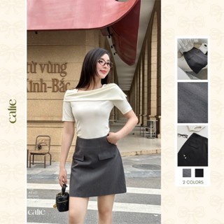 Áo len nữ chất tăm đáp vai kiểu dáng trẻ trung tay lửng và dài tay CALIE AC339, AF130, AF127