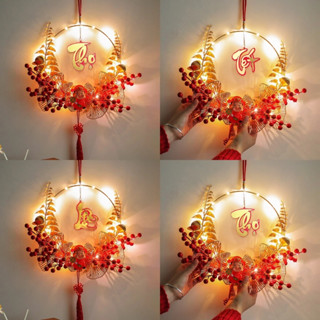  Vòng hoa Treo Tết Trang Trí Cửa Nhà Chữ Phúc Lộc Thọ Tết - Liễn Đỏ Vàng May Mắn  khotrangmon nm 