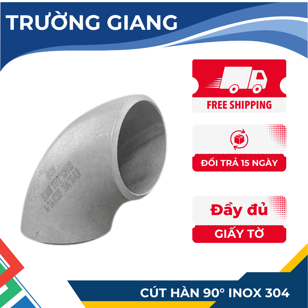 CÚT 90 ĐỘ MTAi INOX 304 DN100 - DN200