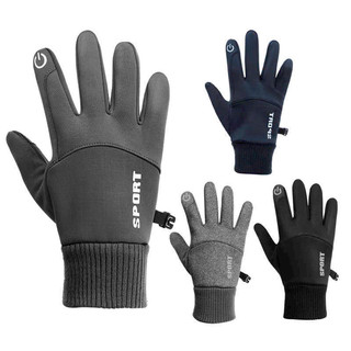  Găng tay   SPORT   lái xe mùa đông chống nước bao tay dày dặn giữ ấm tốt có vân tay cảm ứng phù hợp cho nam nữ 