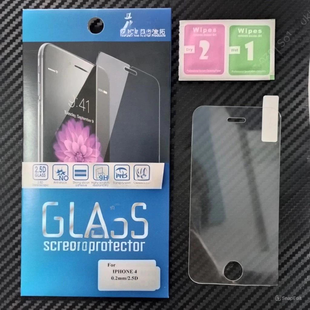 Kính cường lực iPhone 4/ 4S/ ip 5/ 5S/ 5C/ 5SE full trong suốt siêu mượt và cường lực dẻo nano trong