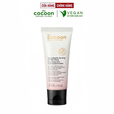 Sáp dưỡng ẩm đa năng sen Hậu Giang phiên bản giới hạn Cocoon 30ml mỹ phẩm thuần chay