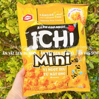 Bánh gạo ICHI MINI vị mật ong (Gói 150g), bánh gạo chiên viên nhỏ ăn vặt giòn tan, vừa miệng