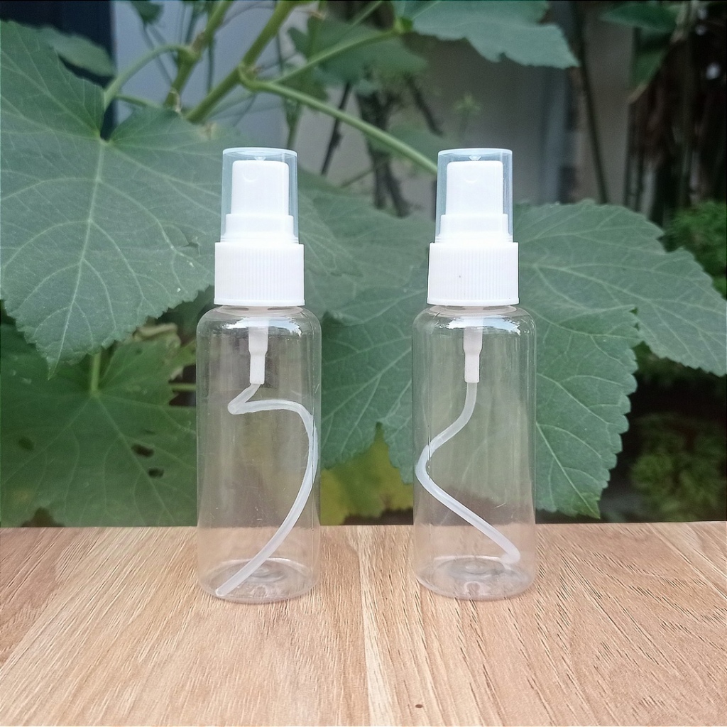 Combo 50 chai nhựa trong suốt 50ml phun sương, chai chiết mĩ phẩm 50ml