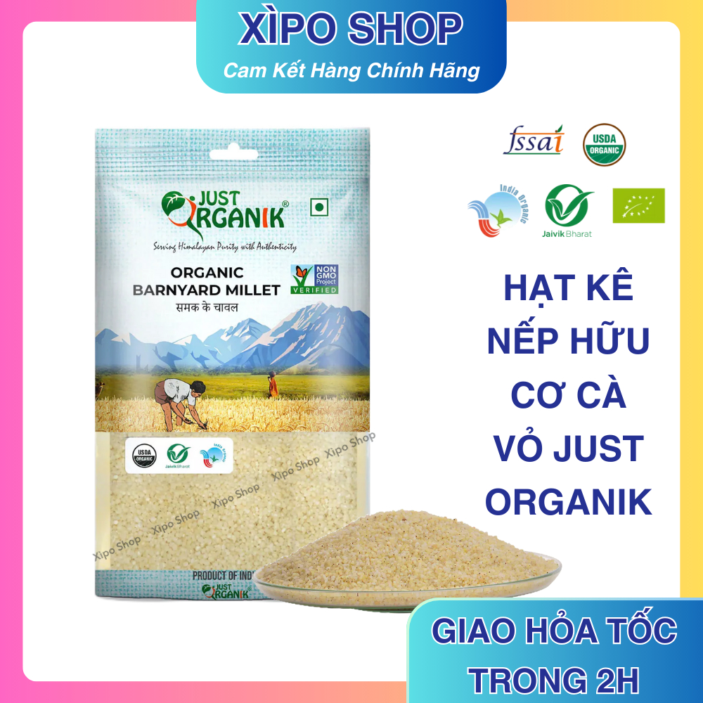 Hạt Kê Nếp Hữu Cơ Cho Bé Yêu Ăn Dặm Just Organic