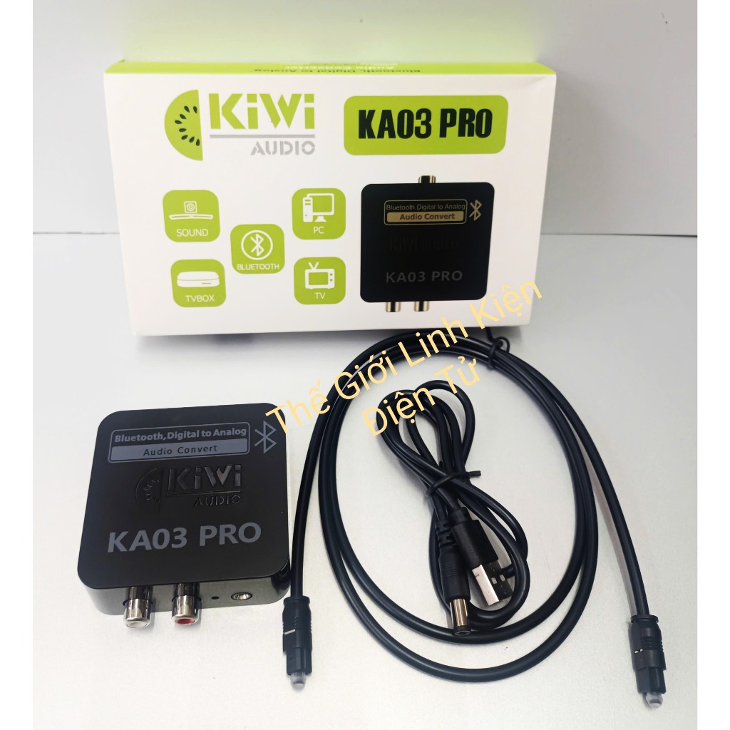 Bộ Chuyển Đổi Âm Thanh Quang Học Digital Sang Analog KIWI KA03 Pro Bluetooth