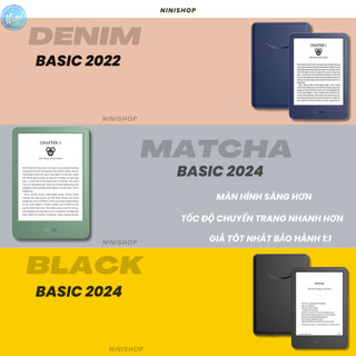 Máy đọc sách Kindle Basic 2022-2024 TẶNG KÈM BAO DA