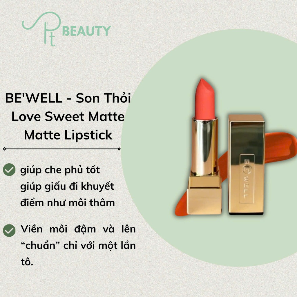 Son BE'WELL Love Sweet Limited Edition - Màu Matte, Bền Lâu, Ngọt Ngào